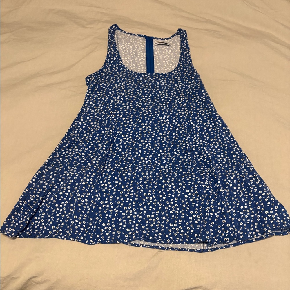 Urban Outfitters Navy and White Floral Dress